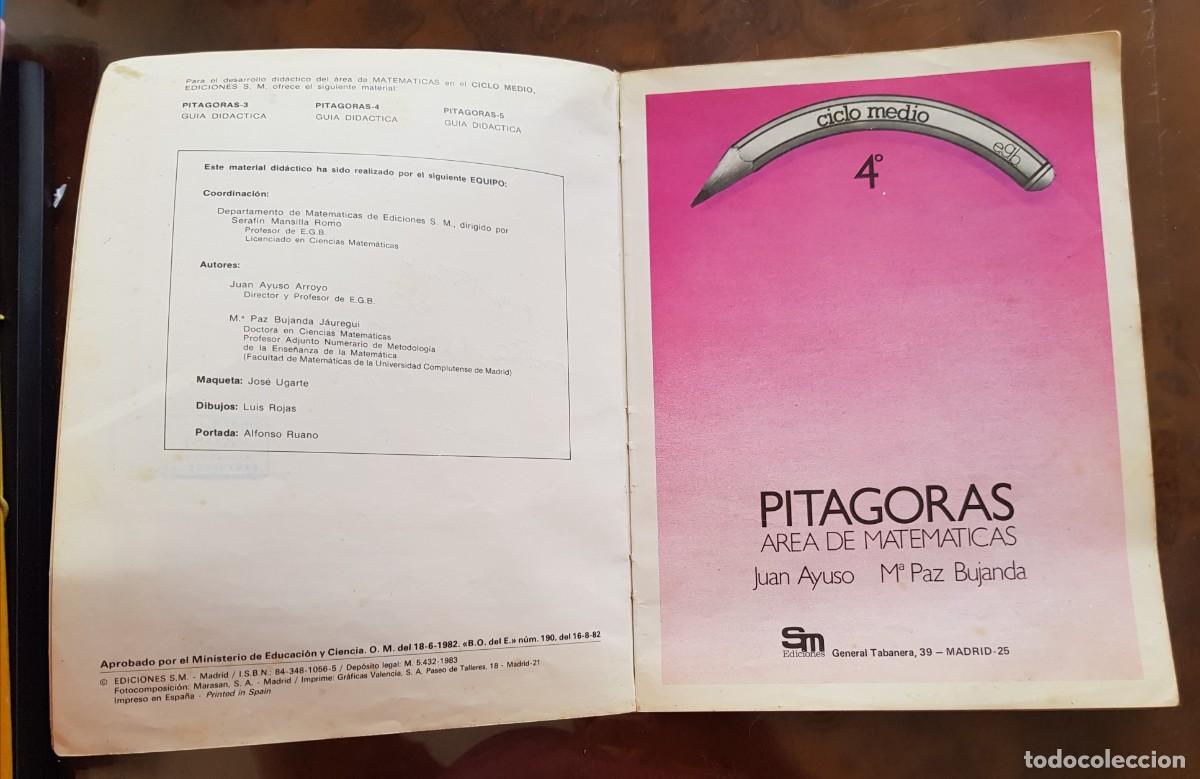 Libros de segunda mano: LIBRO - PITAGORAS - AREA DE MATEMATICAS 4&ordm; EGB - EDICONES SM - Foto 2