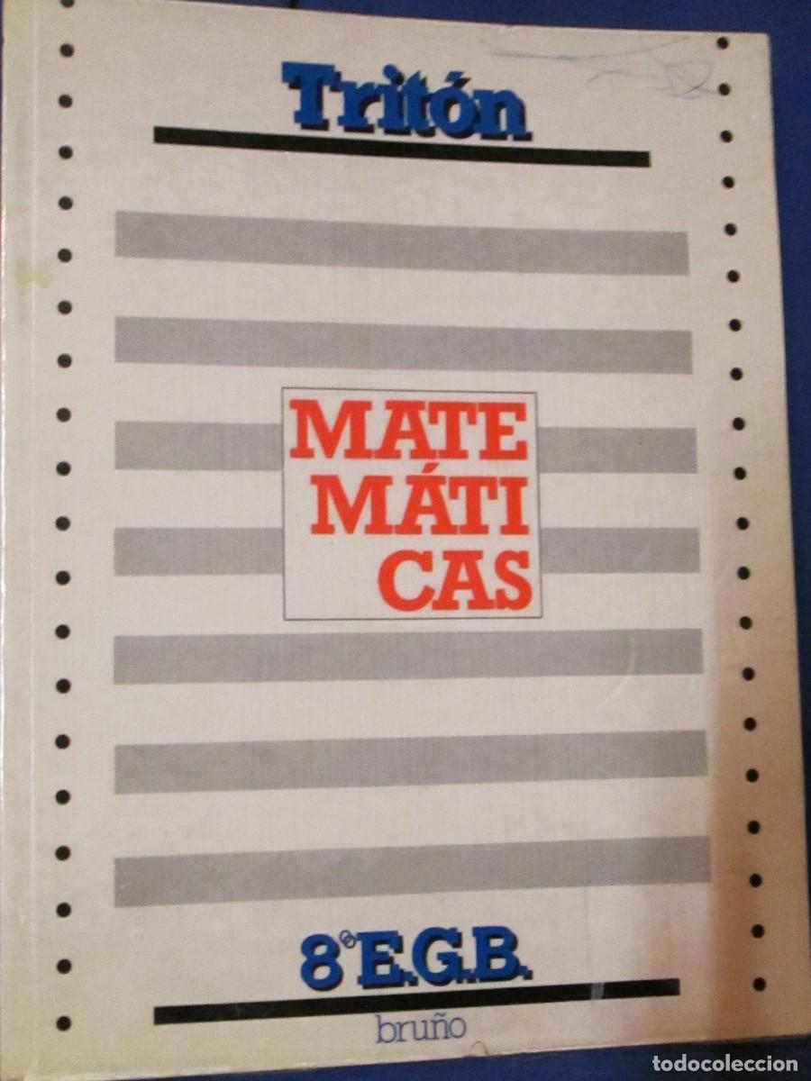 Libros de segunda mano: Triton. 8&ordm; de EGB. Libro de texto de matem&aacute;ticas. Bru&ntilde;o 1986 - Foto 1
