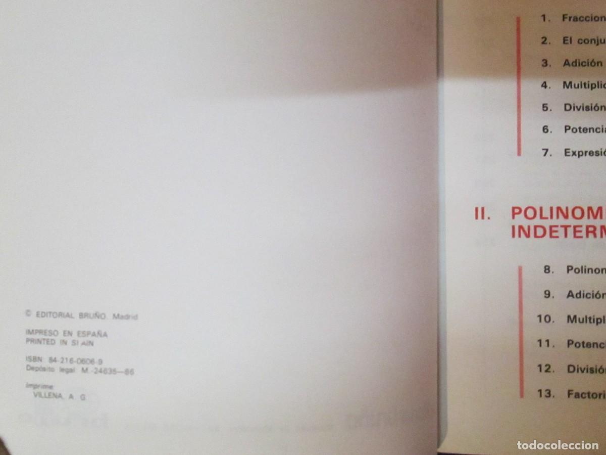 Libros de segunda mano: Triton. 8&ordm; de EGB. Libro de texto de matem&aacute;ticas. Bru&ntilde;o 1986 - Foto 3