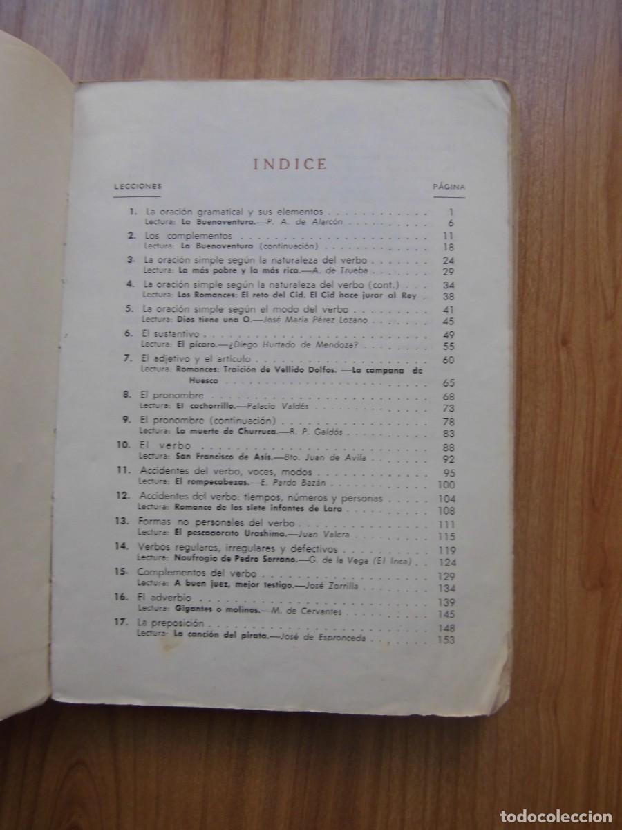 Libros de segunda mano: ESPA&Ntilde;OL 2&ordm; SM LIBRO DE TEXTO 1966 - Foto 4