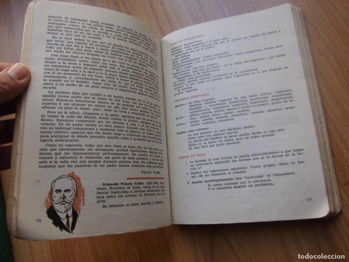 Libros de segunda mano: ESPA&Ntilde;OL 2&ordm; SM LIBRO DE TEXTO 1966 - Foto 7