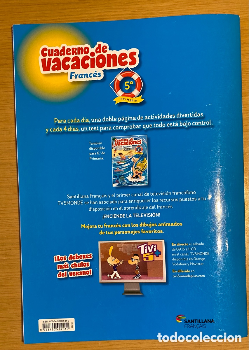 Libros de segunda mano: CUADERNO DE VACACIONES FRANC&Eacute;S - 5&deg; primaria - Foto 2