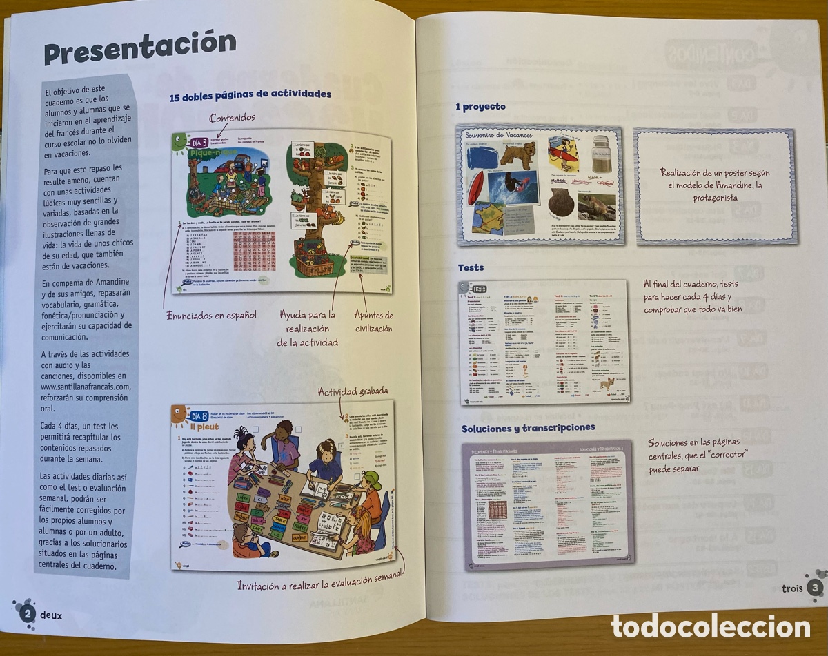 Libros de segunda mano: CUADERNO DE VACACIONES FRANC&Eacute;S - 5&deg; primaria - Foto 5
