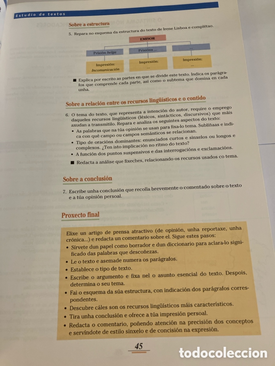 Libros de segunda mano: Lingua e literatura 4&ordm;ESO GALLEGO - Foto 3