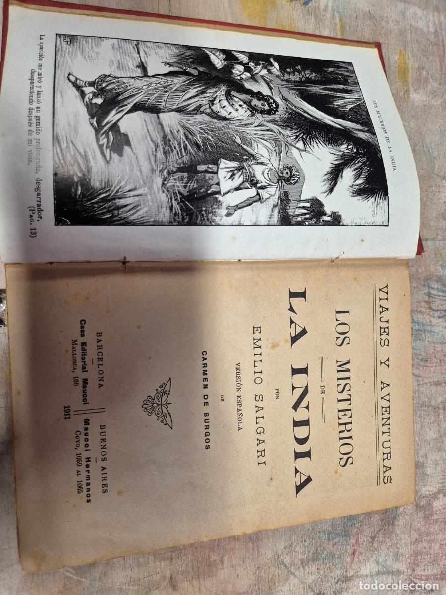 Libros de segunda mano: Libro encuadernado los misterios de la India 1911 - Foto 5