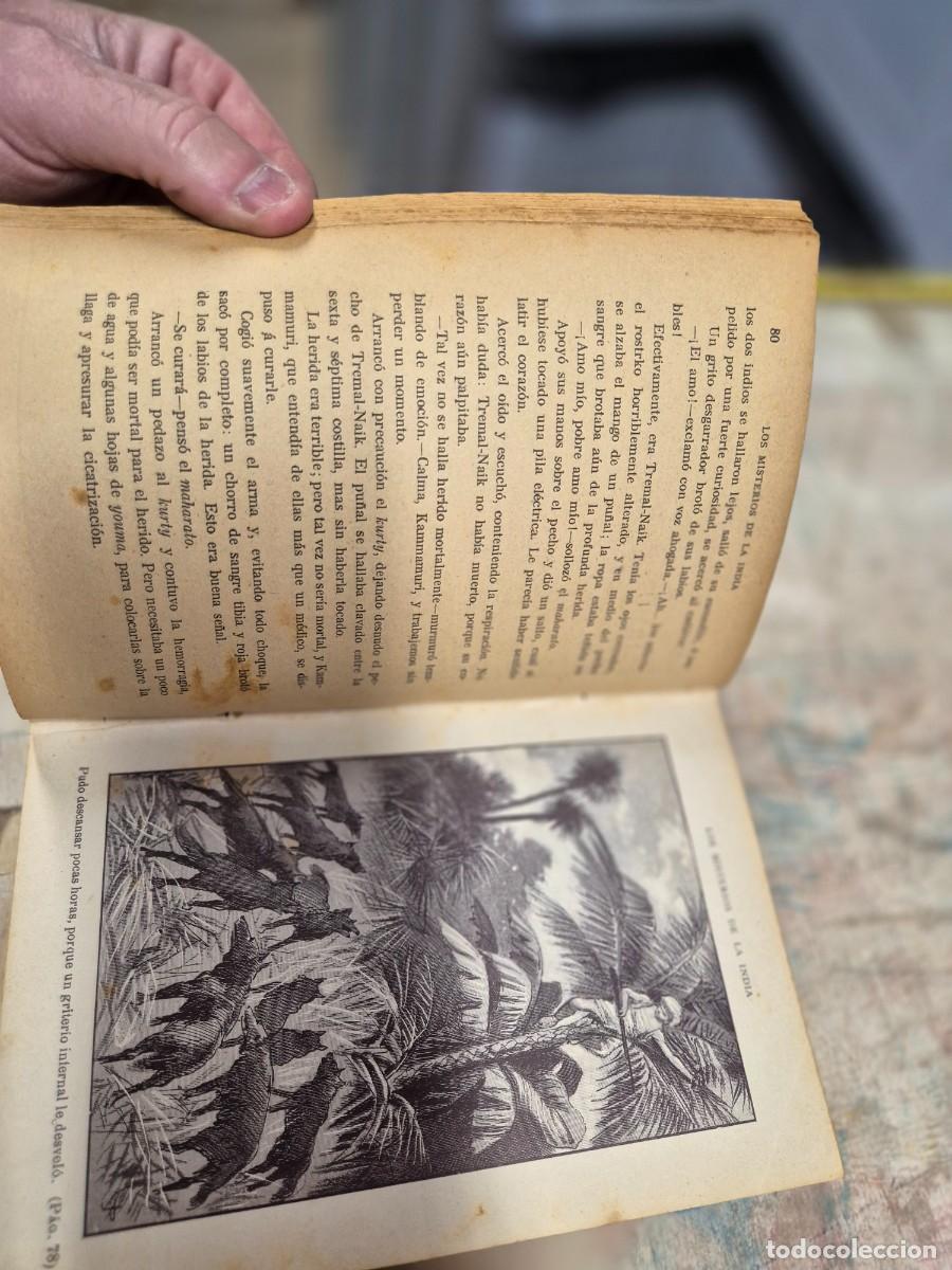 Libros de segunda mano: Libro encuadernado los misterios de la India 1911 - Foto 12