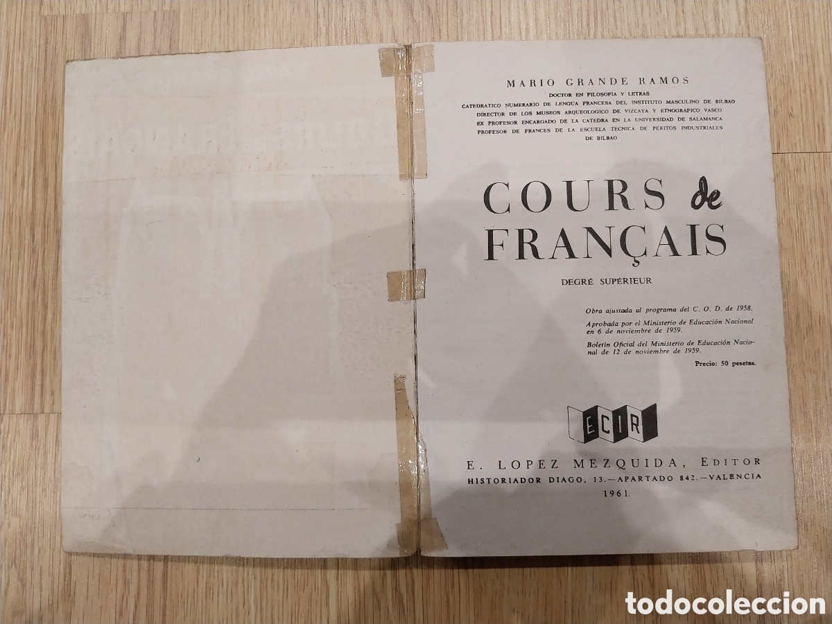 Libros de segunda mano: Lote Antiguos libros Lengua Francesa - Foto 6