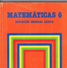 Libros de segunda mano: LIBRO DE TEXTO MATEMATICAS 6 EGB SANTILLANA 1986