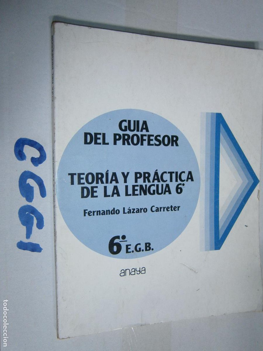 Libros de segunda mano: ANTIGUO LIBRO DE TEXTO - TEORIA Y PRACTICA DE LA LENGUA 6&ordm; EGB - Foto 1