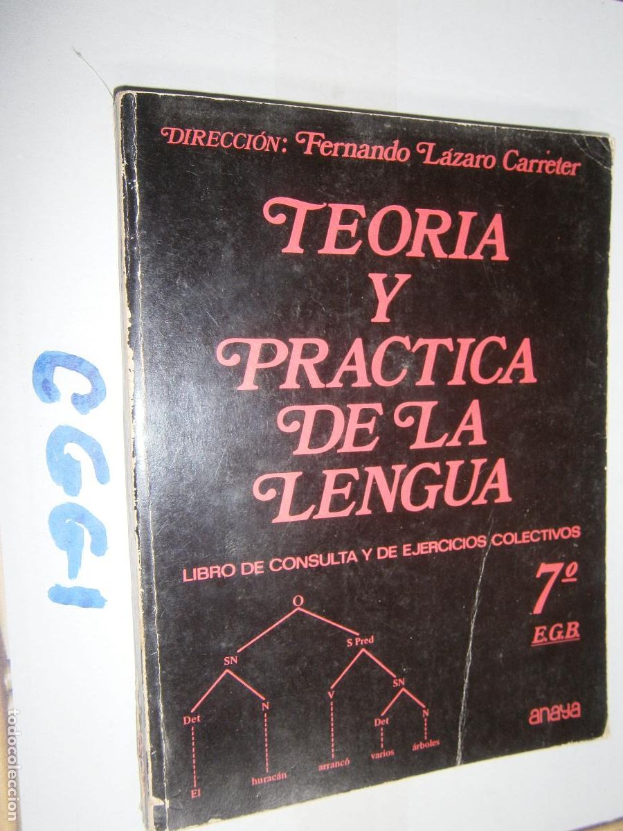Libros de segunda mano: ANTIGUO LIBRO DE TEXTO - TEORIA Y PRACTICA DE LA LENGUA 7&ordm; EGB - Foto 1