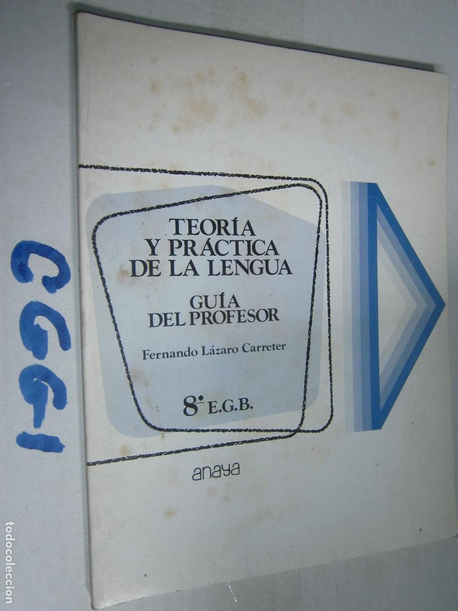 Libros de segunda mano: ANTIGUO LIBRO DE TEXTO - TEORIA Y PRACTICA DE LA LENGUA 8&ordm; EGB - Foto 1