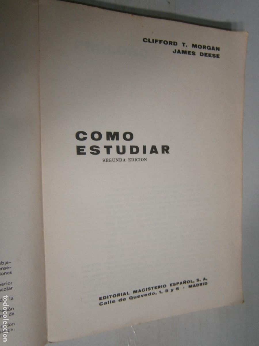 Libros de segunda mano: ANTIGUO LIBRO DE TEXTO - COMO ESTUDIAR - Foto 1