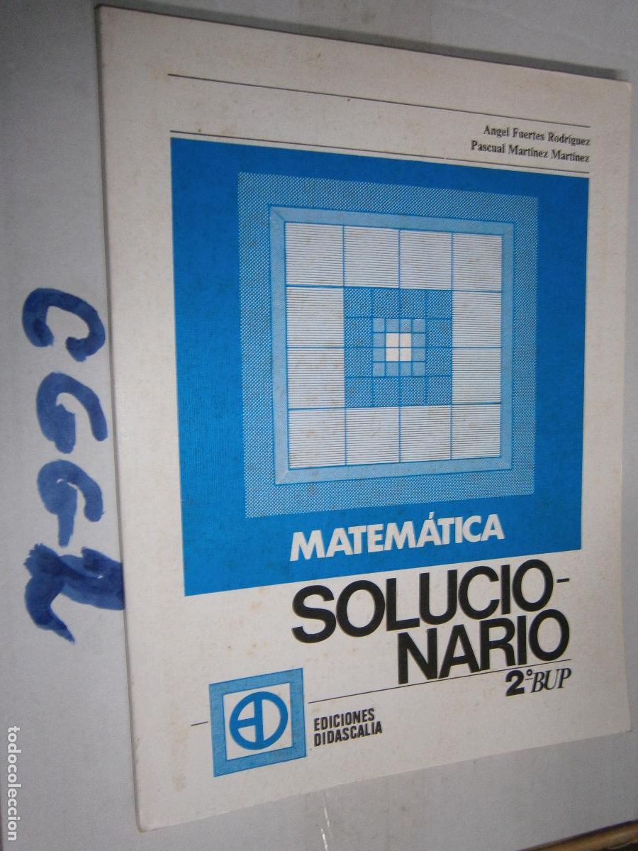 Libros de segunda mano: ANTIGUO LIBRO DE TEXTO - MATEMATICA SOLUCIONARIO 2&ordm; BUP - Foto 1