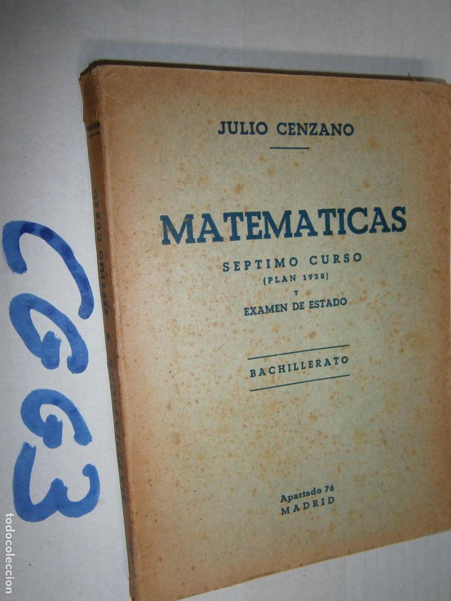 Libros de segunda mano: ANTIGUO LIBRO DE TEXTO - MATEMATICAS 7&ordm; CURSO - Foto 1