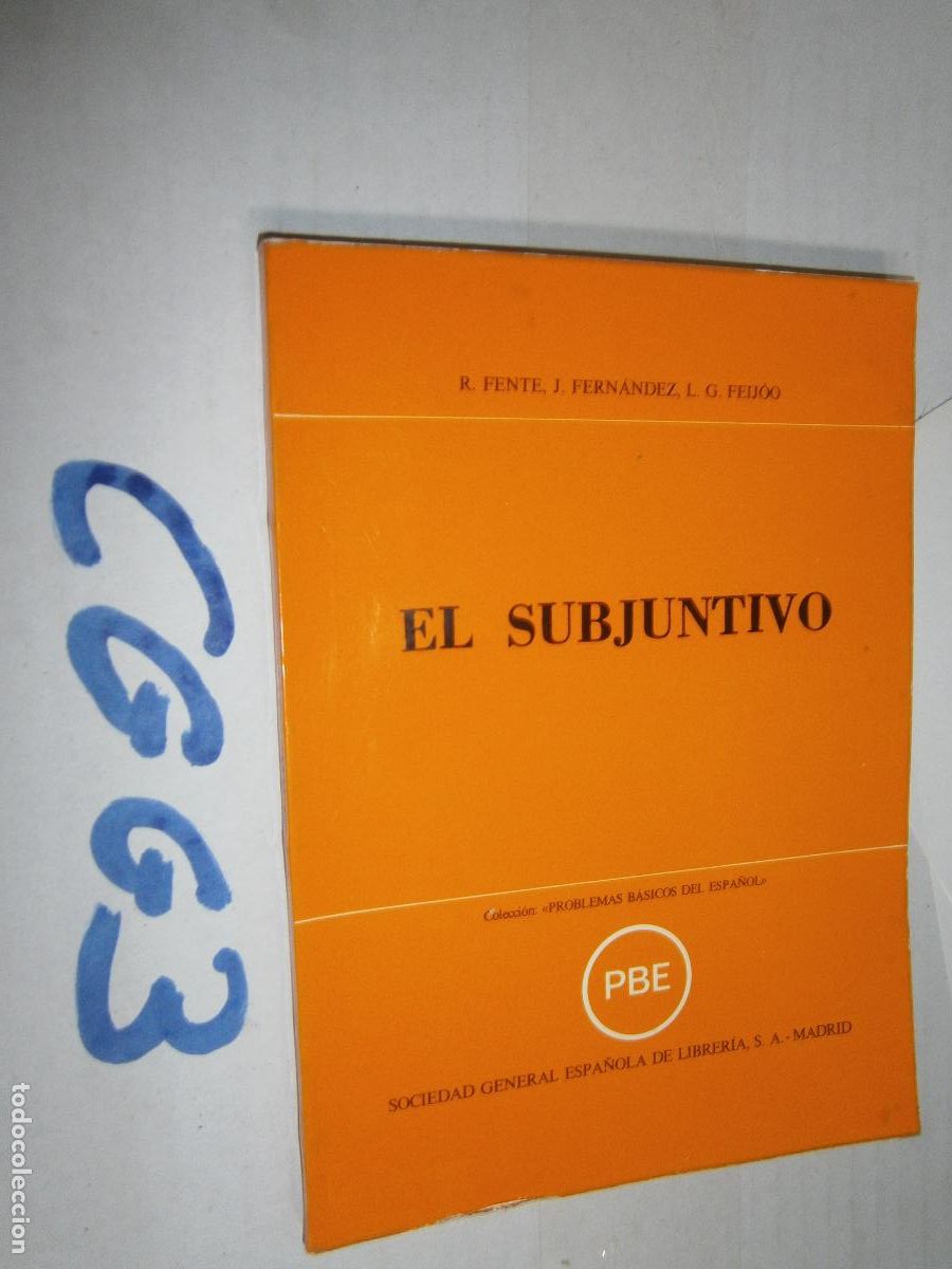 Libros de segunda mano: ANTIGUO LIBRO DE TEXTO - EL SUBJUNTIVO - Foto 1