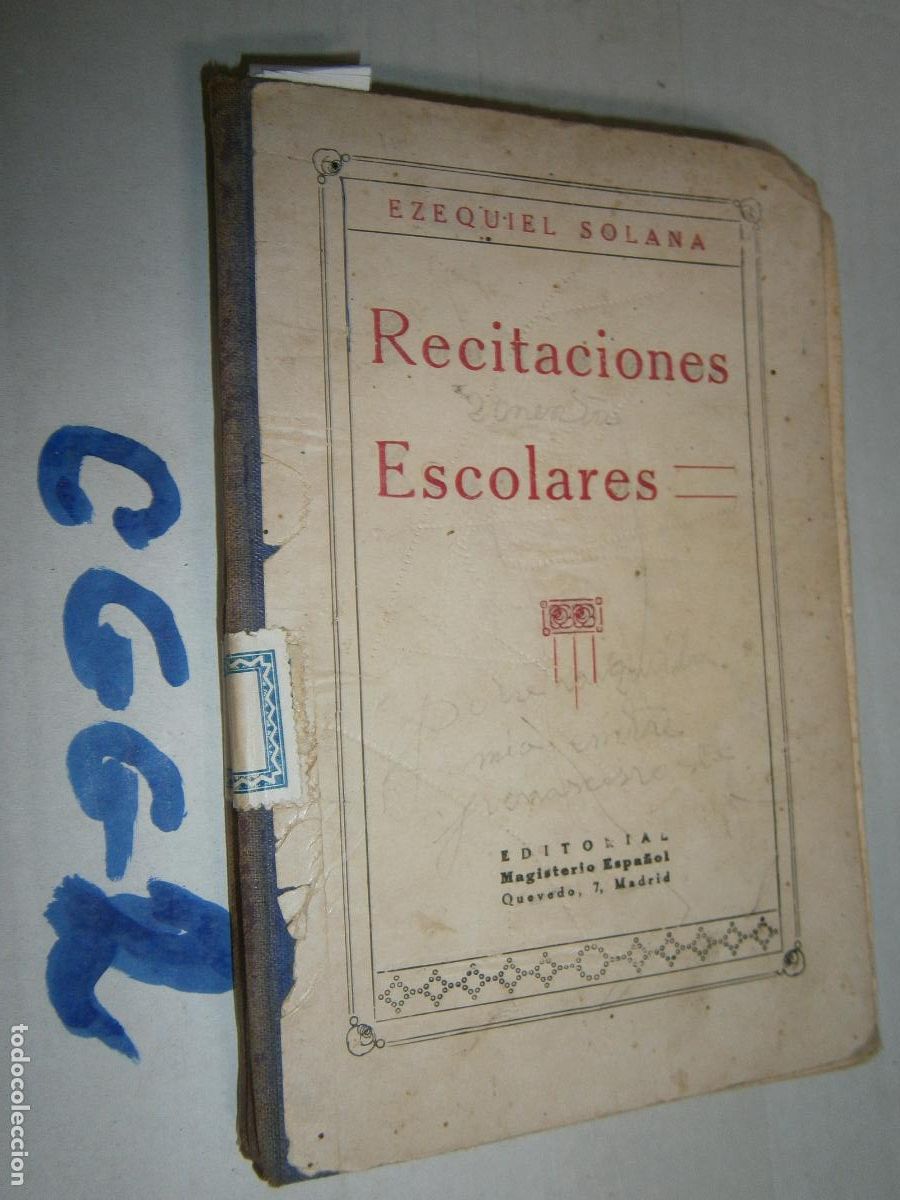 Libros de segunda mano: ANTIGUO LIBRO DE TEXTO - RECITACIONES ESCOLARES - Foto 1