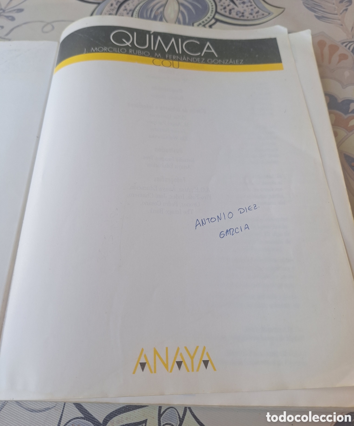 Libros de segunda mano: Qu&iacute;mica COU Anaya 1995 - Foto 5