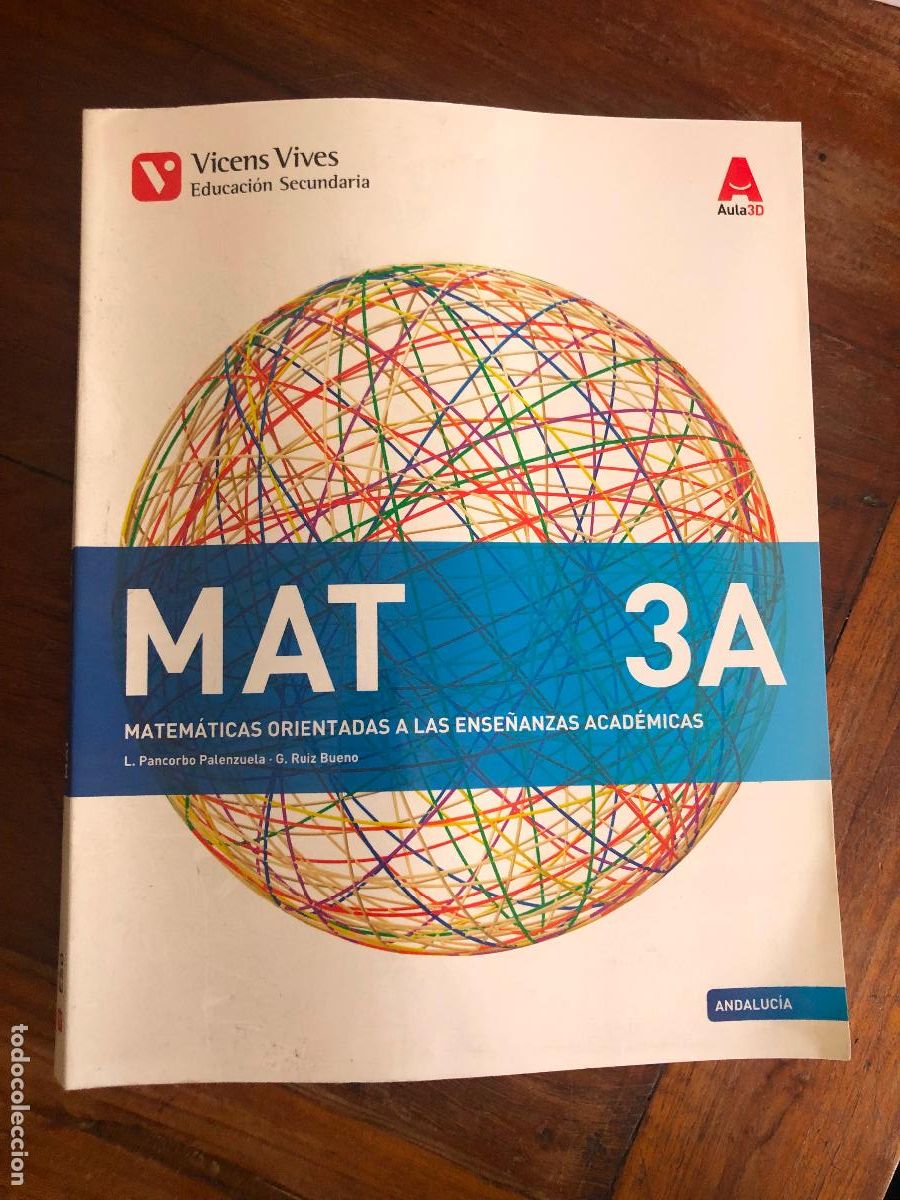 Libri di seconda mano: mat 3A matematicas Andalucia, matem&aacute;ticas orientadas a las ense&ntilde;anzas acad&eacute;micas