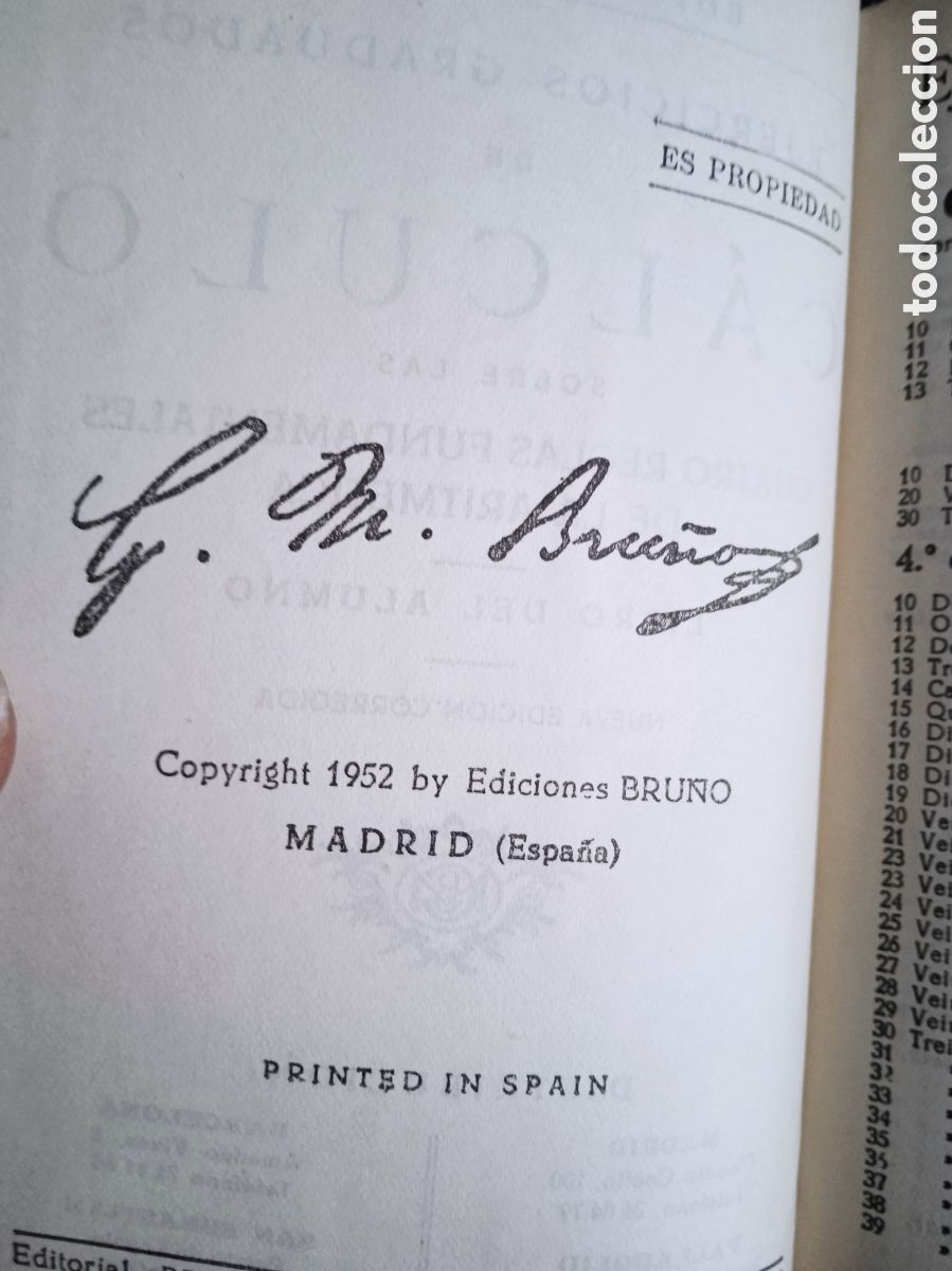 Libros de segunda mano: EJERCICIOS DE C&Aacute;LCULO - LIBRO DEL ALUMNO -ED. BRU&Ntilde;O, - Foto 2