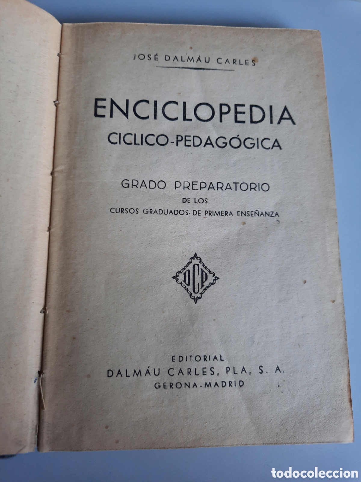 Libros de segunda mano: Enciclopedia grado preparatorio, DCP, Gerona, 1950 - Foto 3