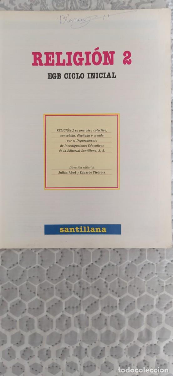 Libros de segunda mano: RELIGI&Oacute;N 2 SANTILLANA - Foto 2