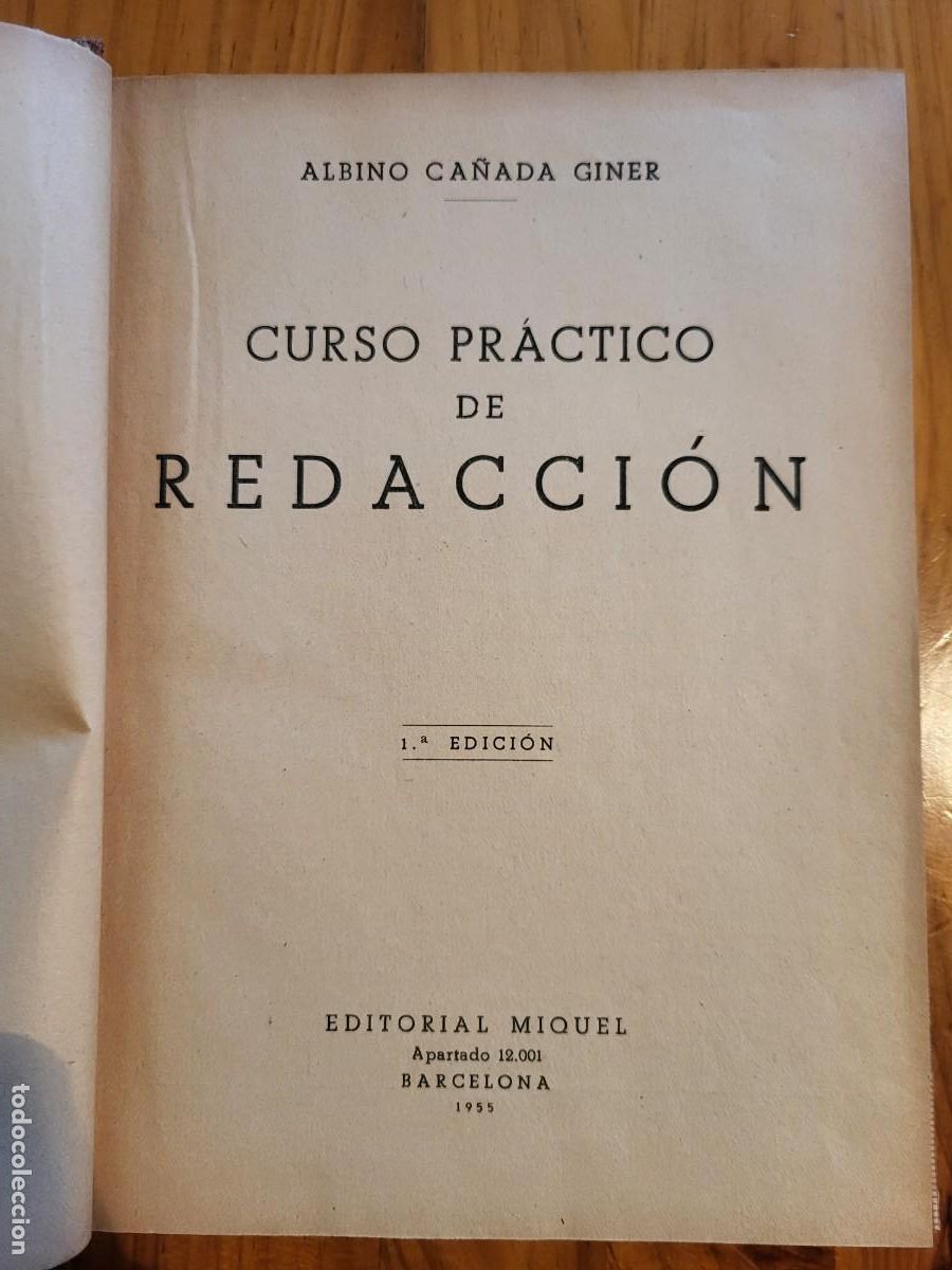 Libros de segunda mano: CURSO PR&Aacute;CTICO DE REDACCI&Oacute;N. ALBINO CA&Ntilde;ADA GINER - Foto 2