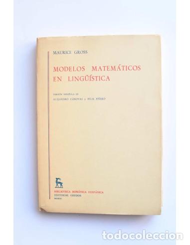 Libros de segunda mano: Modelos matem&aacute;ticos en ling&uuml;&iacute;stica - GROSS, Maurice - Foto 1