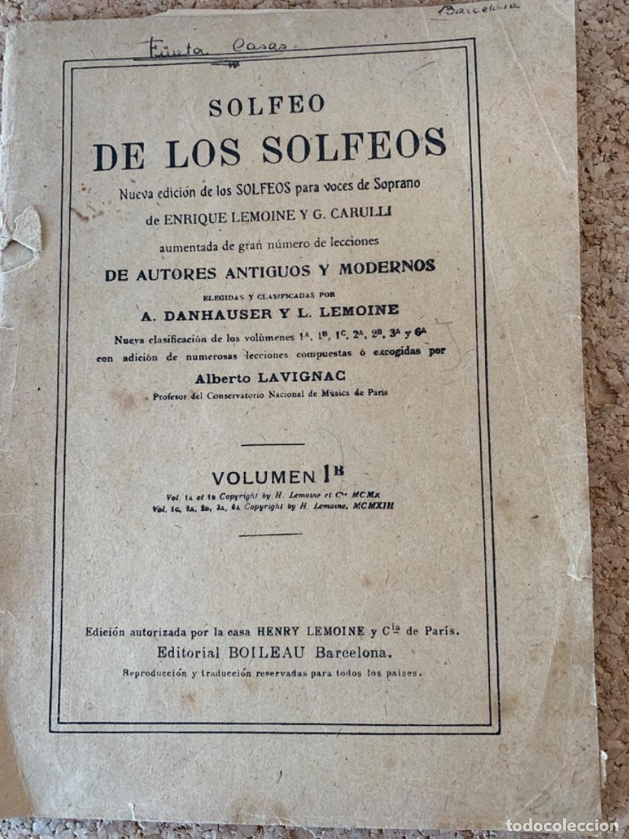 Libros de segunda mano: Solfeo de los Solfeos (Bols 31) - Foto 1