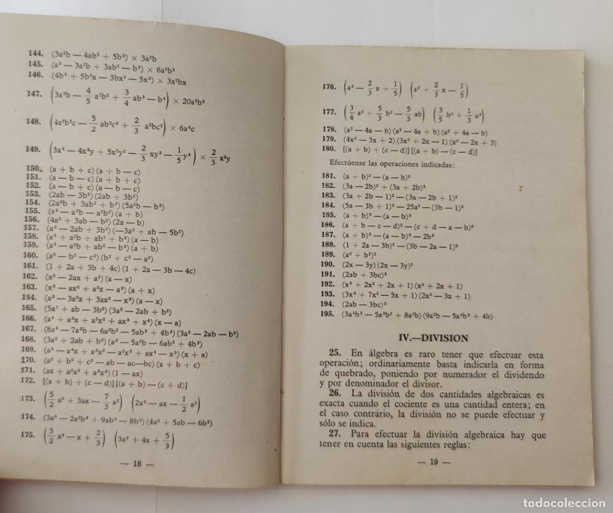 Libros de segunda mano: Libro. Nociones de Algebra. Editorial Bru&ntilde;o. - Foto 3