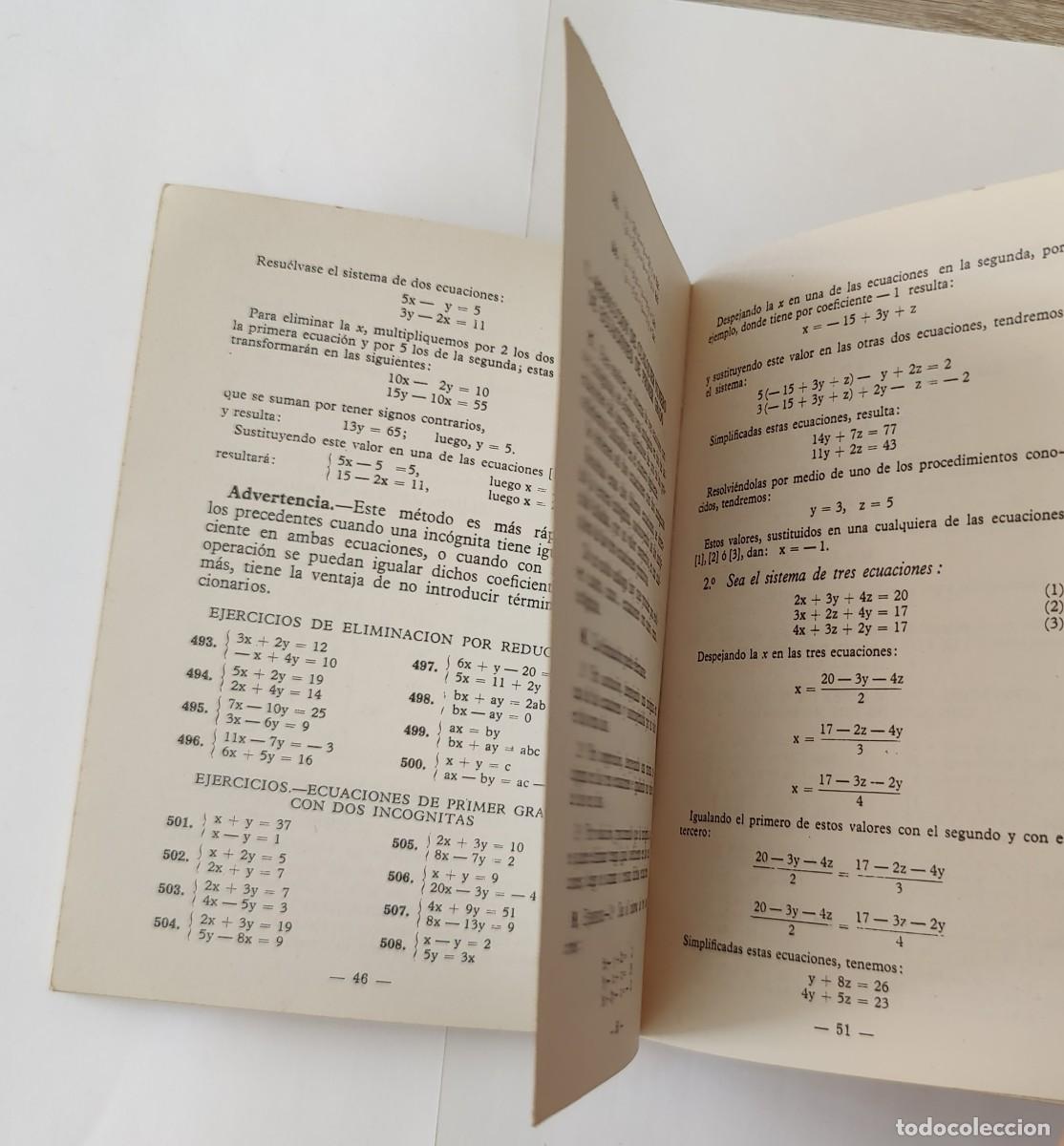 Libros de segunda mano: Libro. Nociones de Algebra. Editorial Bru&ntilde;o. - Foto 4