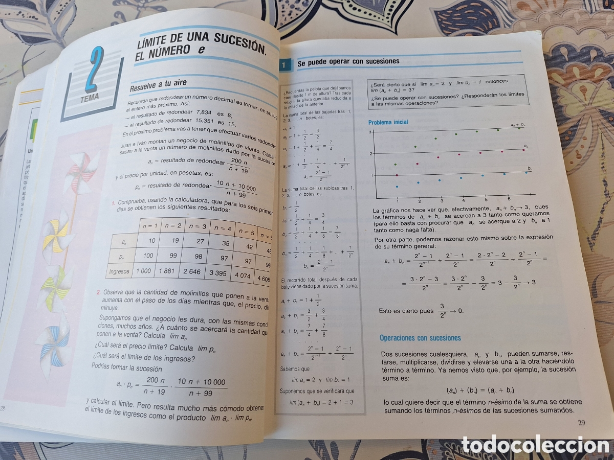 Libros de segunda mano: Matem&aacute;ticas Bachillerato 2 Anaya BUP 1988 - Foto 4