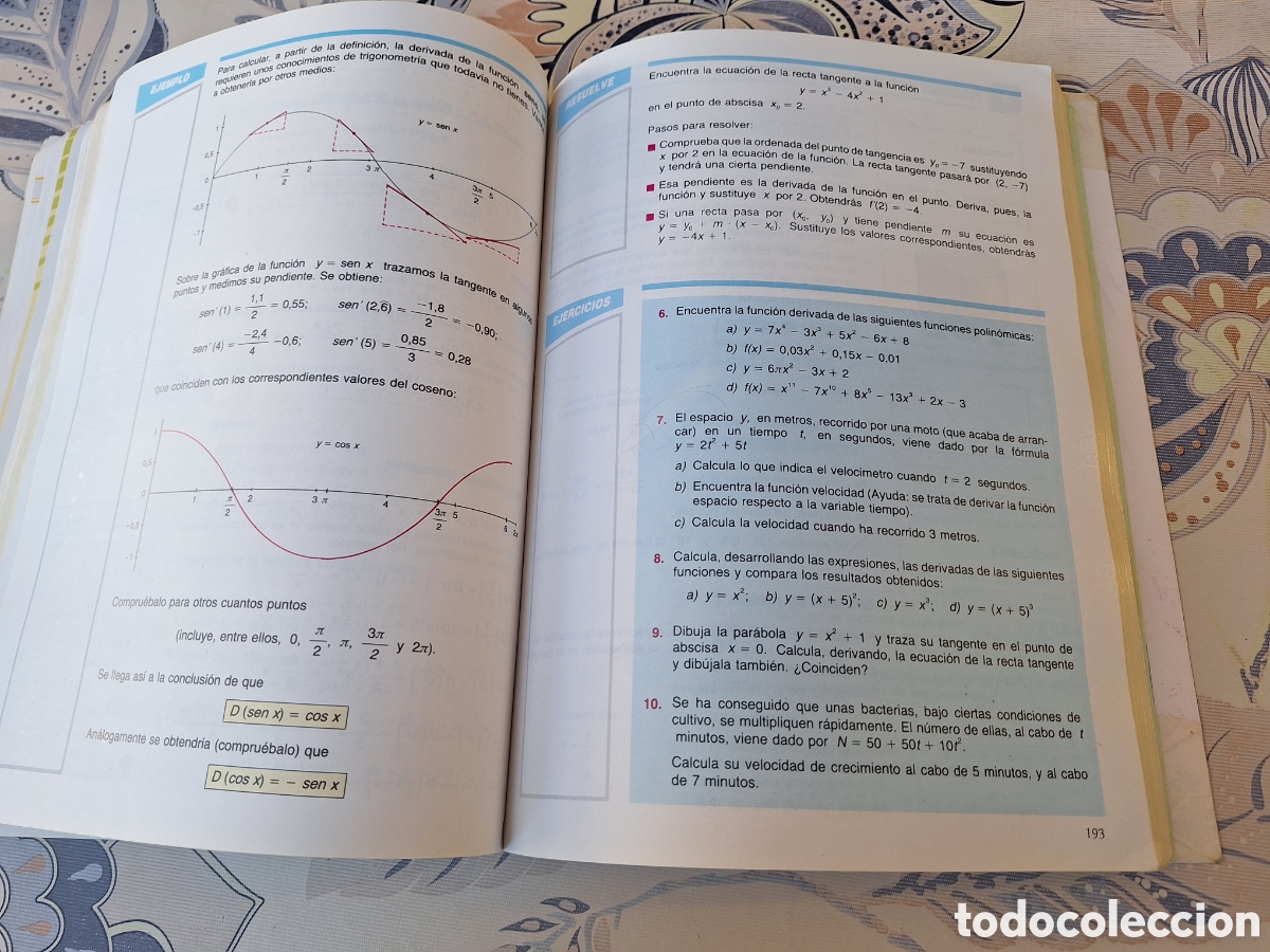 Libros de segunda mano: Matem&aacute;ticas Bachillerato 2 Anaya BUP 1988 - Foto 7