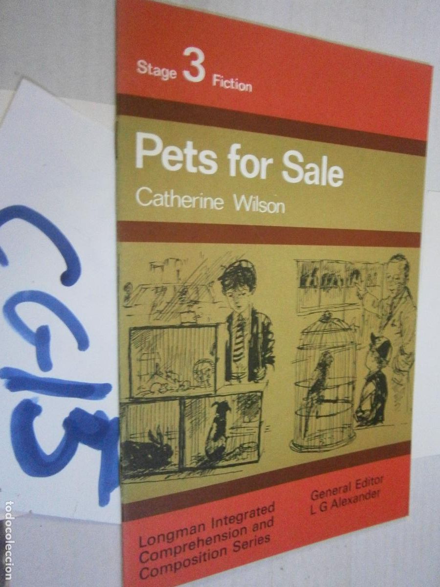 Libros de segunda mano: ANTIGUO LIBRO DE TEXTO - INGLES - PETS FOR SALE - Foto 1