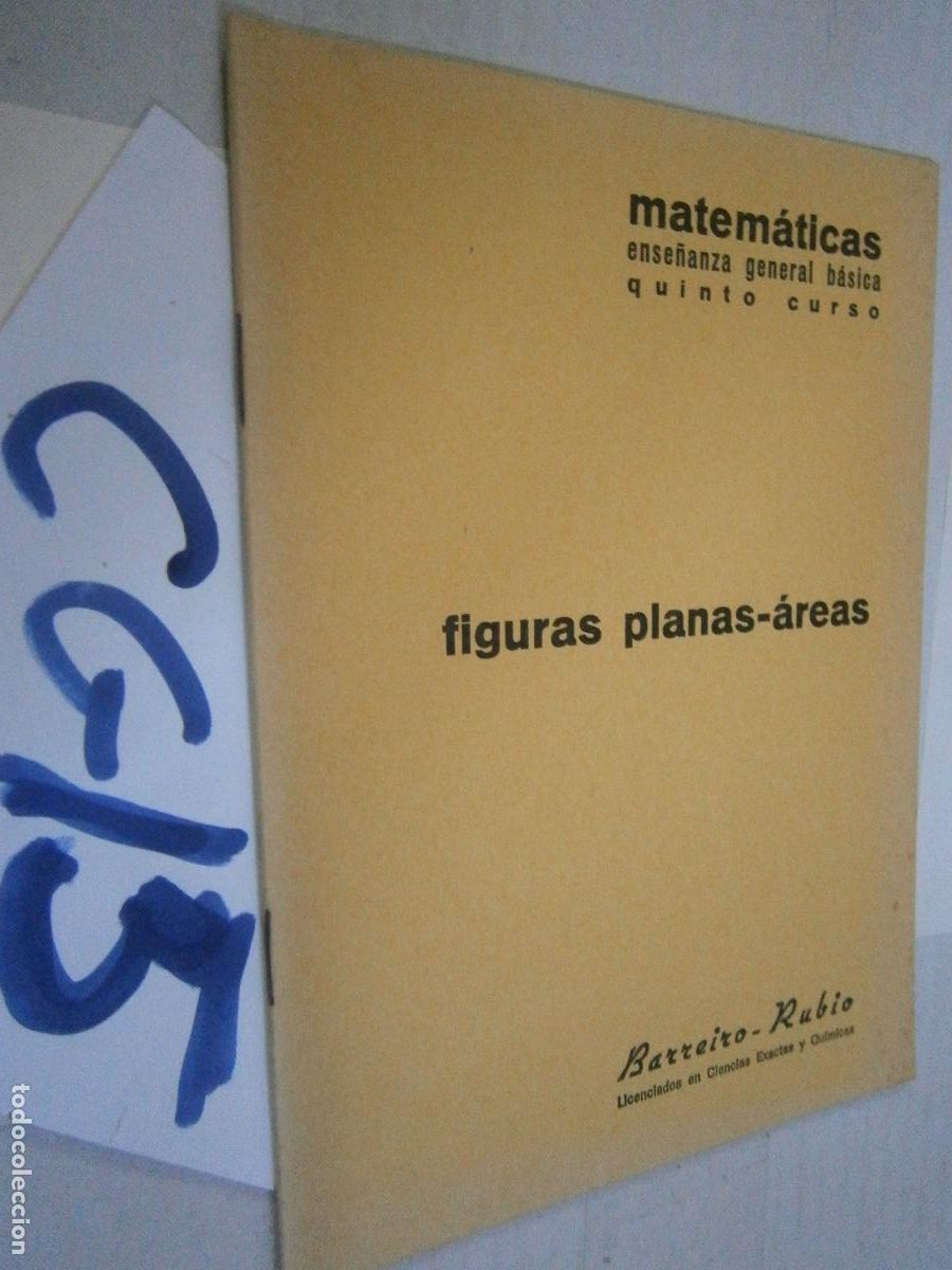 Libri di seconda mano: ANTIGUO LIBRO DE TEXTO - MATEMATICAS - 5&ordm; CURSO - FIGURAS PLANAS AEREAS