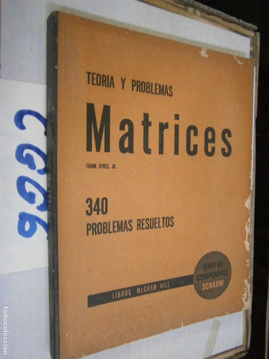 Libros de segunda mano: ANTIGUO LIBRO DE TEXTO - MATRICES - Foto 1