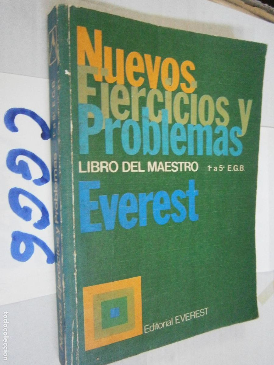Libros de segunda mano: ANTIGUO LIBRO DE TEXTO - NUEVOS EJERCICIOS Y PROBLEMAS (1&ordm; A 5&ordm; EGB) - Foto 1