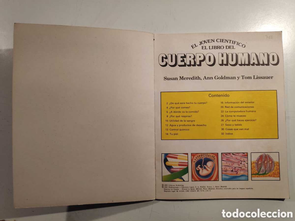 Libros de segunda mano: Libro. ElJoven Cientifico, Cuerpo Humano. Ediciones Plesa 1985 - Foto 2