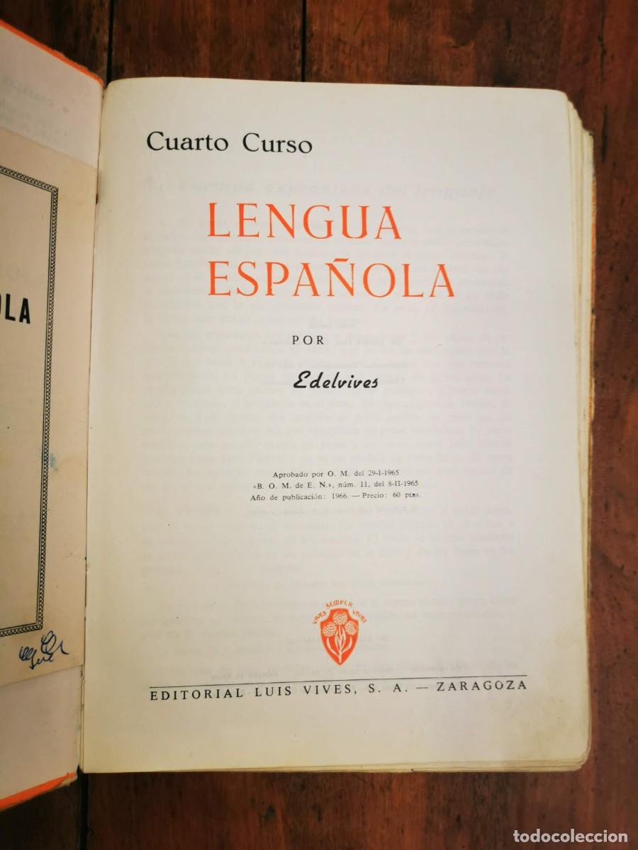 Libros de segunda mano: EDELVIVES. Lengua y literatura. Cuarto Curso - Foto 2