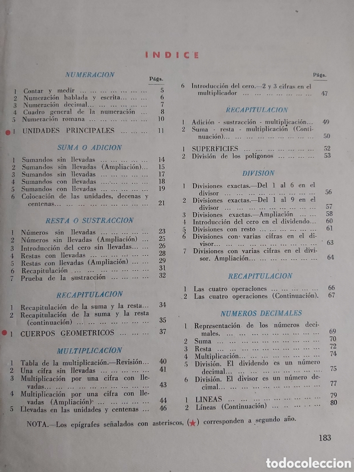 Libros de segunda mano: MATEM&Aacute;TICAS GRADO ELEMENTAL 2 EDICIONES BRU&Ntilde;O 1962 - Foto 7