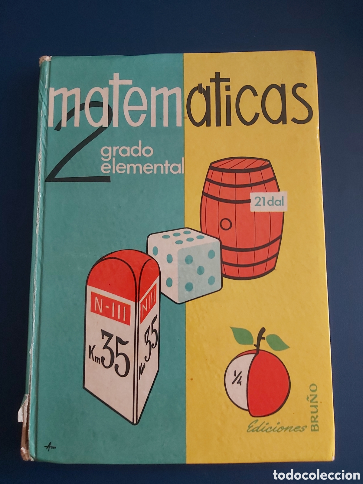Libros de segunda mano: MATEM&Aacute;TICAS GRADO ELEMENTAL 2 EDICIONES BRU&Ntilde;O 1962 - Foto 1