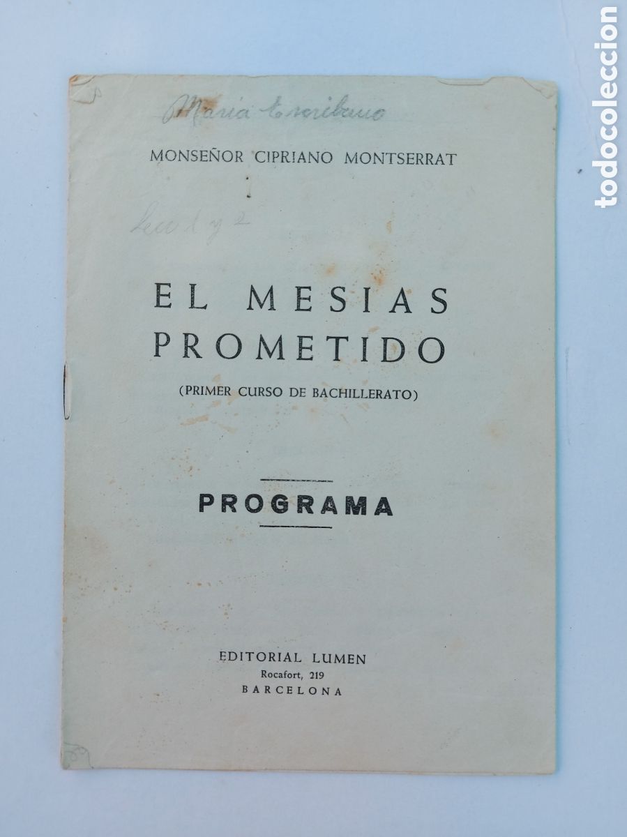 Libros de segunda mano: EL MESIAS PROMETIDO - Foto 1