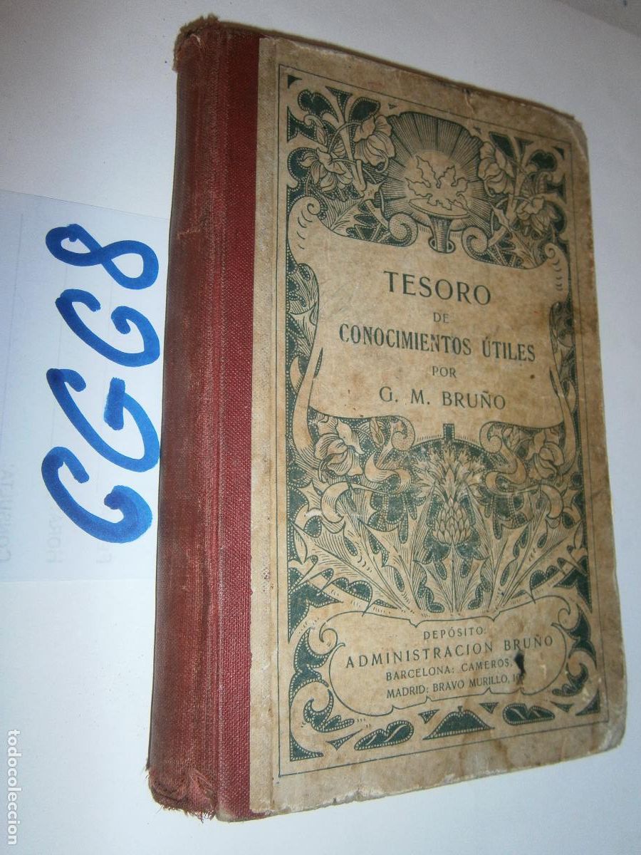 Libros de segunda mano: ANTIGUO LIBRO DE TEXTO - TESORO DE CONOCIMIENTOS UTILES