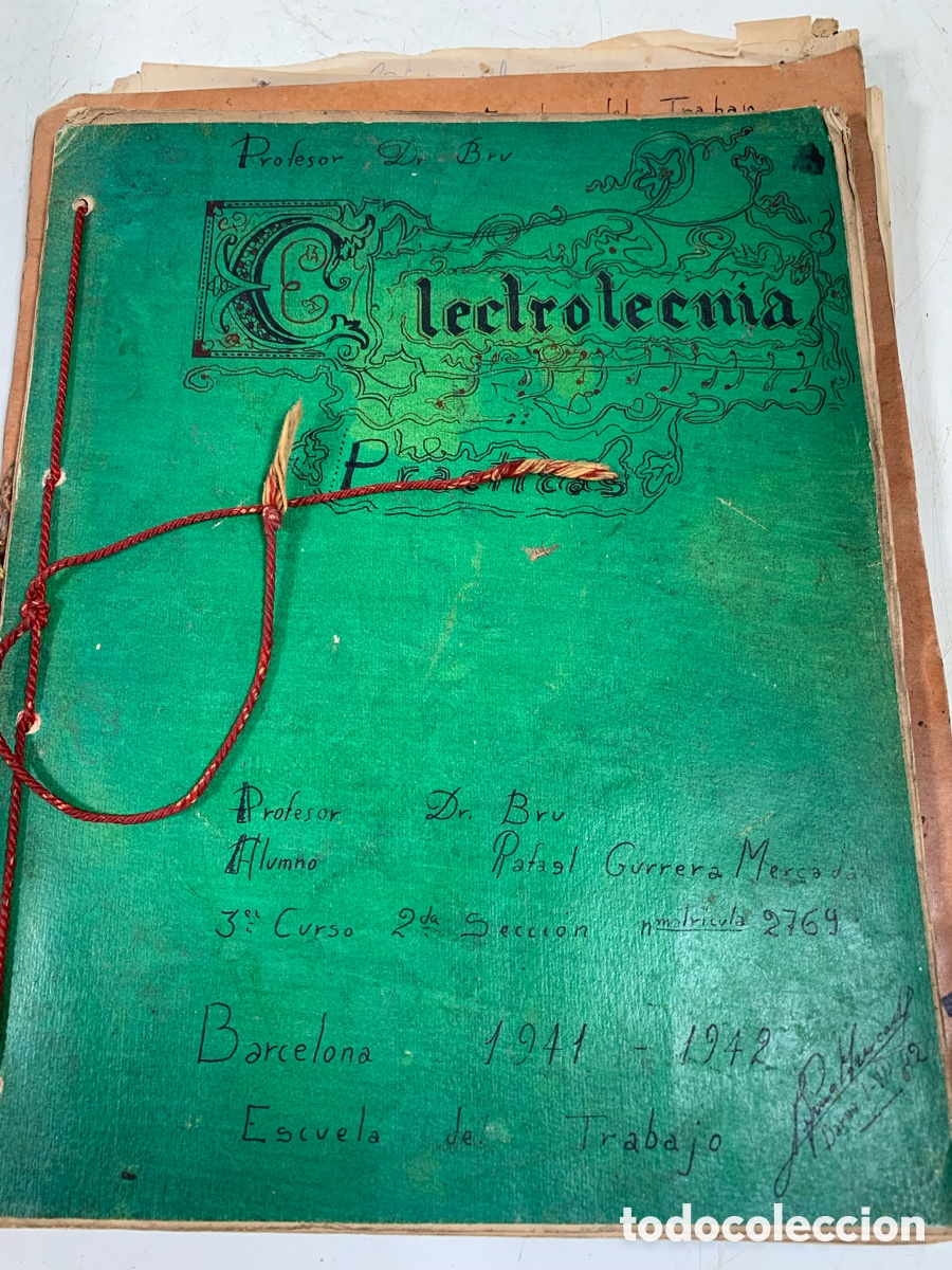 Libros de segunda mano: 01_ Apuntes electrotecnia 1941 - Foto 1
