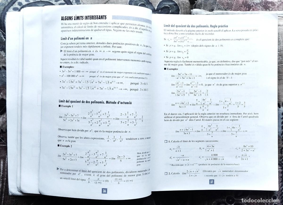 Libros de segunda mano: LIBRO DE BACHILLERATO DE MATEMATICAS. LIBRO EN LENGUA CATALANA - Foto 6