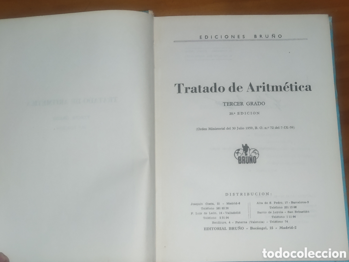 Libros de segunda mano: Tratado de Aritm&eacute;tica. - Foto 2