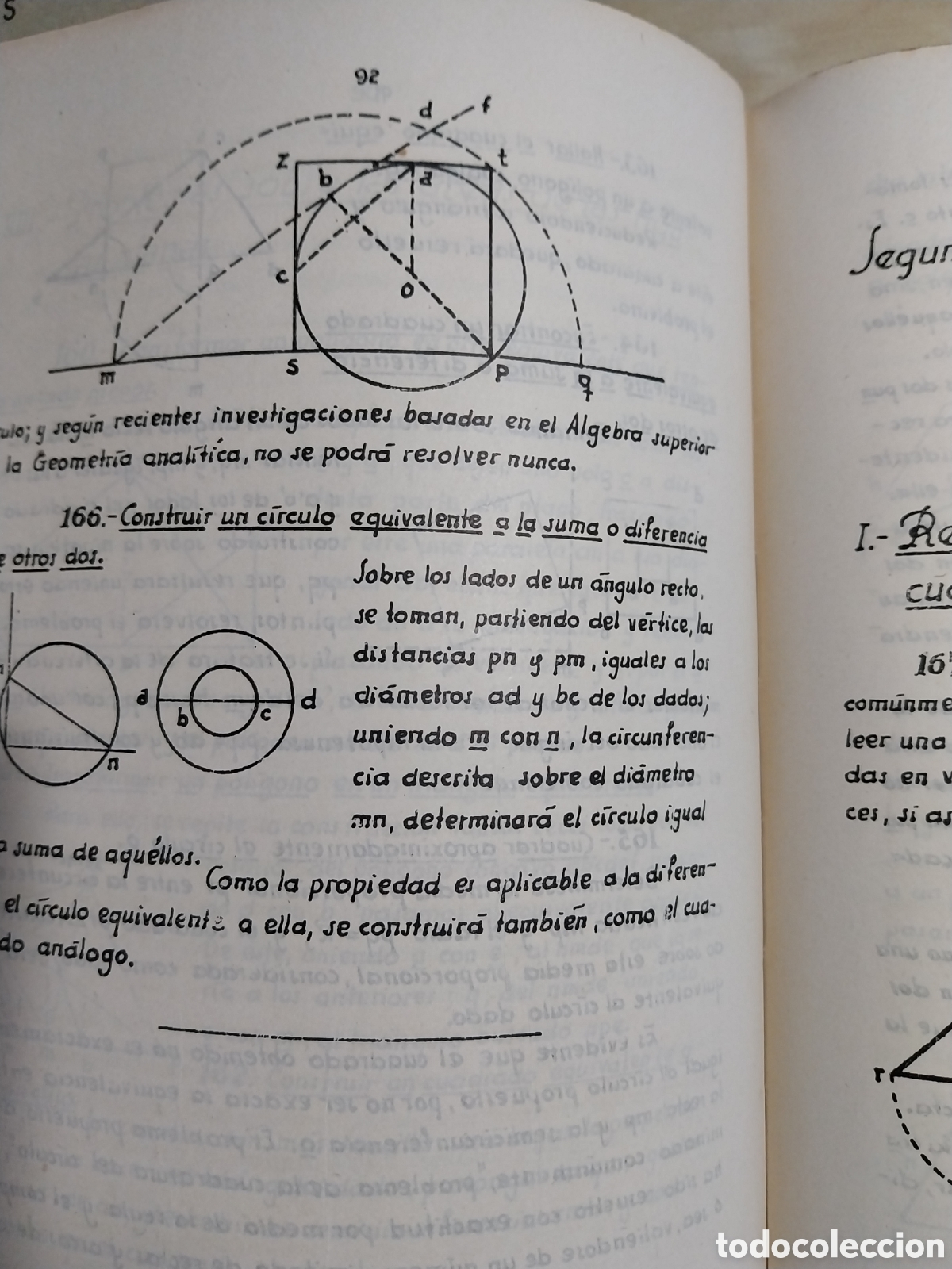 Libros de segunda mano: Jos&eacute; Busquets: Elementos de Geometr&iacute;a. Librer&iacute;a Bosch, BCN, - Foto 2