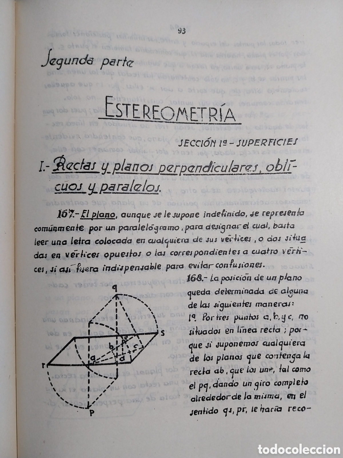 Libros de segunda mano: Jos&eacute; Busquets: Elementos de Geometr&iacute;a. Librer&iacute;a Bosch, BCN, - Foto 3