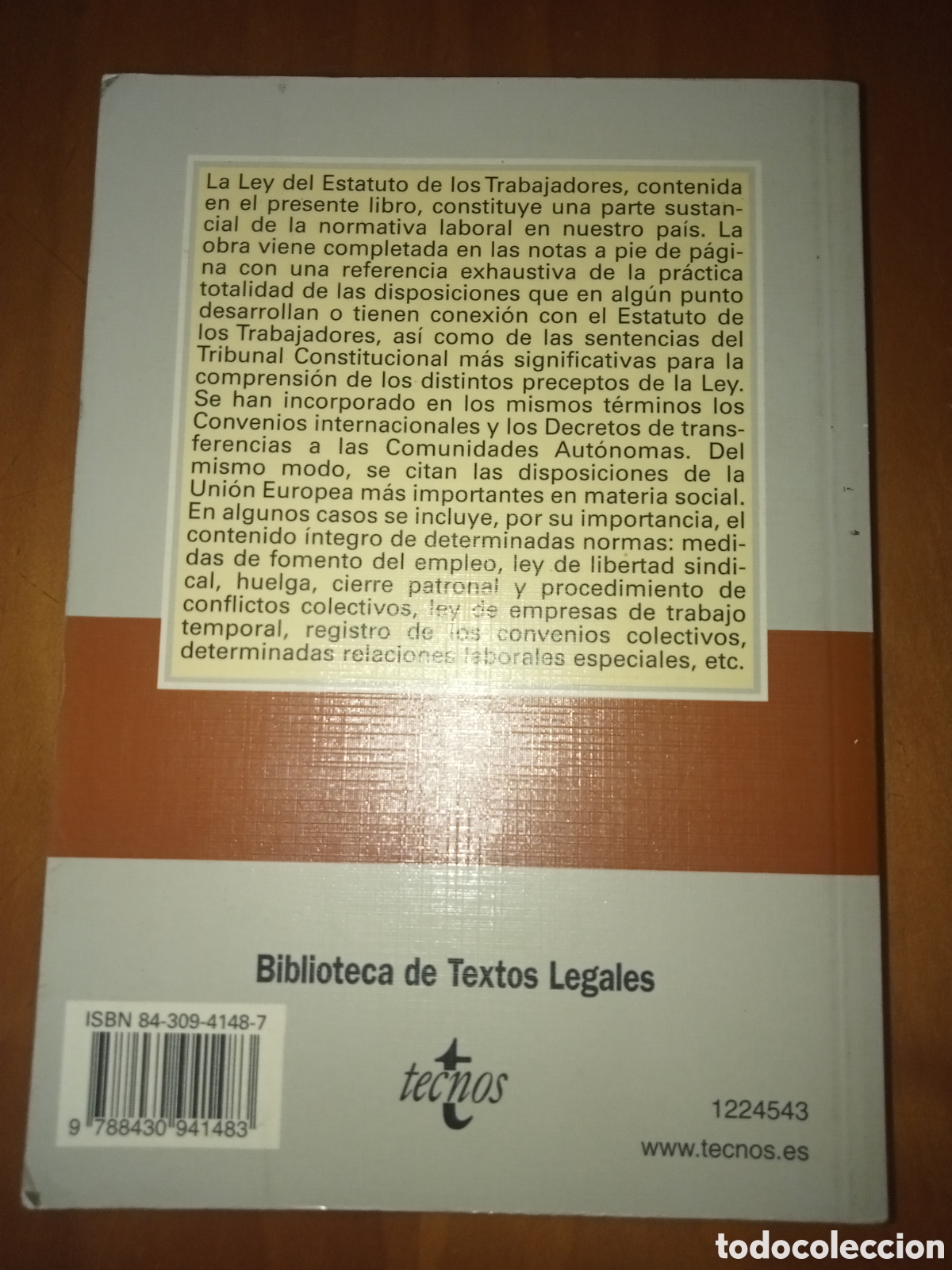 Libros de segunda mano: Estatuto de los trabajadores - Foto 2