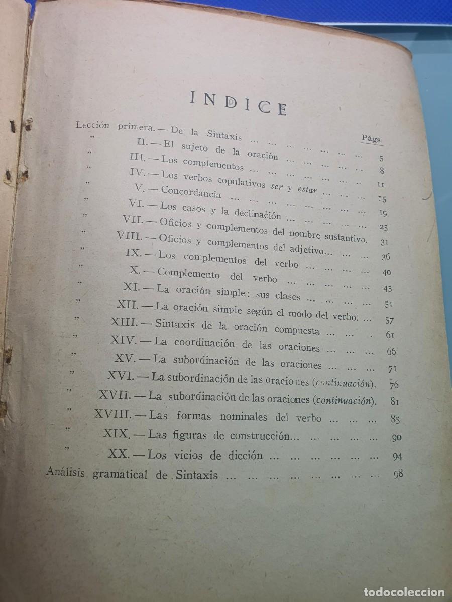 Libros de segunda mano: LENGUAJE - SINTAXIS. Grado Tercero - Quinto curso. - Foto 3