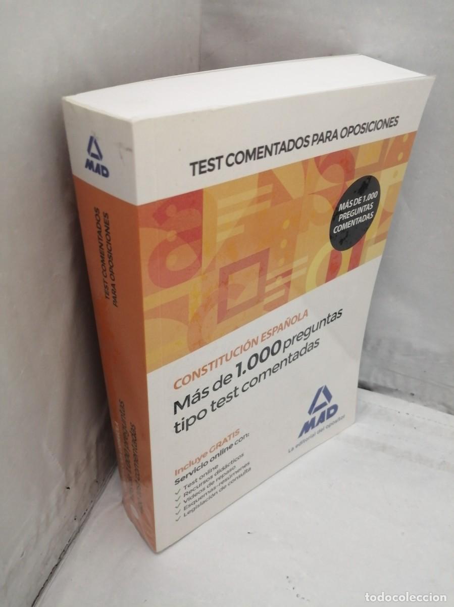 Libros de segunda mano: CONSTITUCI&Oacute;N ESPA&Ntilde;OLA. Test comentados para oposiciones: M&aacute;s de 1000 Preguntas Tipo Test Comentadas - Foto 3